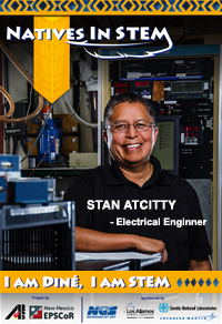 Natives In STEM 2016 Poster - Stan Atcitty